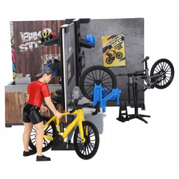 Zestaw Bruder Sklep rowerowy z figurką 63120