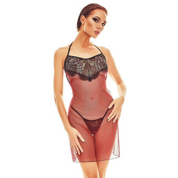 Bielizna- Fantasme chemise XXL/XXXL (czarno-czerwona) 100% ORYGINAŁ DYSKRETNA