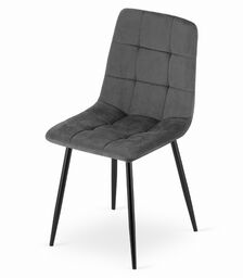 ELEGANCKIE KRZESŁO FENIX CIEMNY SZARY WELUR ZESTAW 4