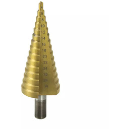 Wiertło stopniowe 4-30mm, HSS,TiN
