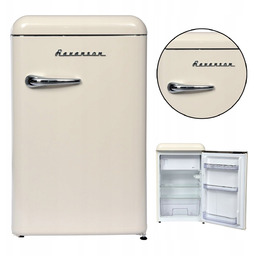 Lodówka Ravanson LKK-120ERC Retro Mała Beżowa Kremowa pojemna