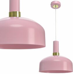 Milagro MALMO MLP6199 lampa wisząca metalowy klosz różowy