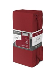 Faro Prześcieradło jersey z gumką soft 220x200 czerwone