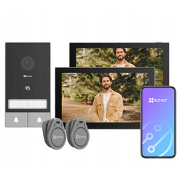 Wideodomofon dwurodzinny Ezviz HP7 2-Family Kit z Podglądem