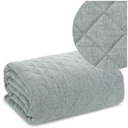 Narzuta 170 x 210 Pikowana Len1 Mięta