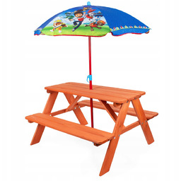 Stolik Ogrodowi Parasol Psi Patrol Plażowy, Zestaw Ogrodowy