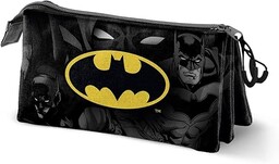 Batman Caped -Piórnik Potrójny, Czarny, 23 x 11