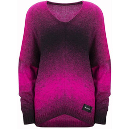 Ciepły damski sweter oversize piękny OMBRE