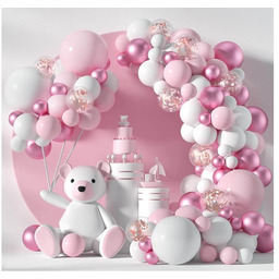 Zestaw balonów do girlandy balonowej różowy - 107