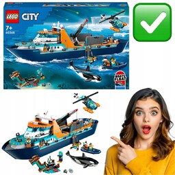ARKTYCZNY STATEK BADAWCZY LEGO CITY 60368 KLOCKI ZESTAW