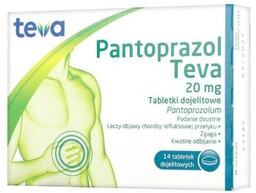 Pantoprazol Teva 0,02g - 14 tabletek