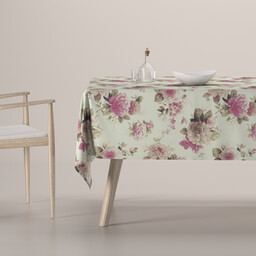 Obrus prostokątny, różowo-beżowe róże na kremowym tle, Londres