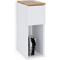 Szafka Nocna Wąska Z Szufladą Stolik Nocny