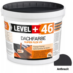 Farba dachowa płynna folia antracyt 7kg Level+46