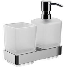 Emco Loft dozownik mydła z kubkiem do mycia