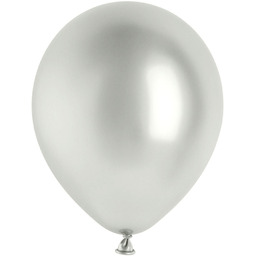 Balony lateksowe Glossy srebrne - 30 cm -