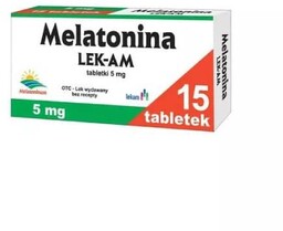 Melatonina LEK-AM 5 mg, 15 tabletek