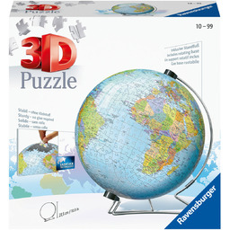 Ravensburger, puzzle 3D, Dziecinny globus, 540 el.