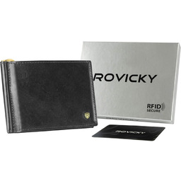 Skórzana Banknotówka Z Zakładkami Na Karty  Rovicky