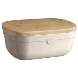 Emile Henry NATURE Chlebak Ceramiczny z Drewnianą Pokrywką