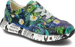 Zielone Sneakersy Laura Vita Stylowe Obuwie Damskie