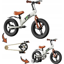 Rowerek biegowy dla dzieci Vtzii 14 Cali Kremowy