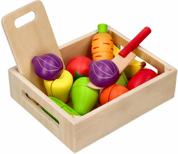 Warzywa i owoce w skrzynce - do krojenia