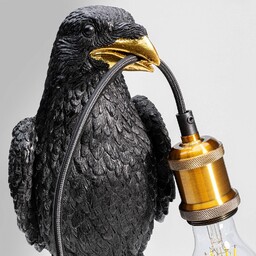 Lampa stołowa Kare Animal Sitting Crow w kolorze