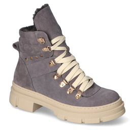 Botki Neo Shoes K01 Szare zamsz