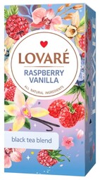 Herbata z dodatkami Raspberry Vanilla Tea, Lovare, (2g