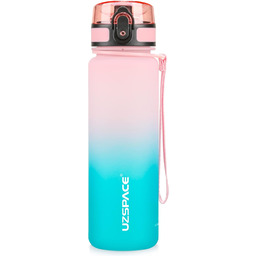 UZSPACE Butelka na wodę 500ml, Bez BPA, Plastik