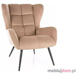 Fotel wypoczynkowy LOUIS VELVET Signal Beżowy