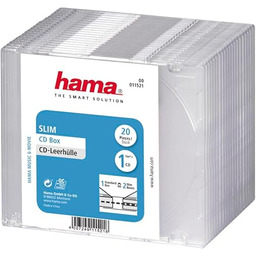 Hama Cienkie pudełko na płyty CD, 20 sztuk,