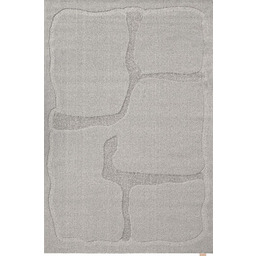 Dywan wełniany Agnella Ladnini Morphic Organica szary 160x160