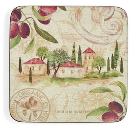 PODKŁADKI KORKOWE PIMPERNEL Olive Orchard - Ogród Oliwny