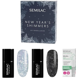 Semilac Prezentowy Zestaw Do Paznokci Manicure 2 Lakiery