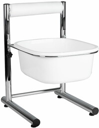 BRODZIK DO PEDICURE Z REGULOWANĄ WYSOKOŚCIĄ CHROM