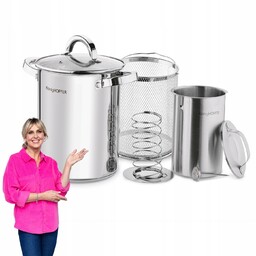 Zestaw Szynkowar z Termometre Wędliniarski Garnek z Sitkiem