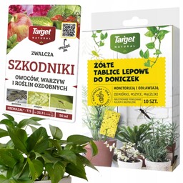 Zestaw Płyn Neemazal 50ML Szkodniki Warzyw+lepy Na Ziemiórki