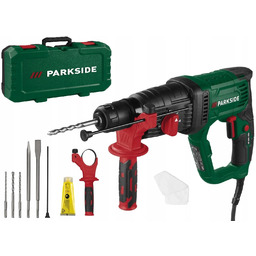 Wiertarka Udarowa Parkside 1050W Młotowiertarka Elektryczna D4 Akcesoria