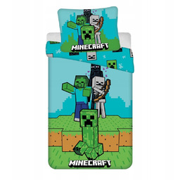 Bawełniana Pościel Minecraft 140x200 cm z Potworami Mobs