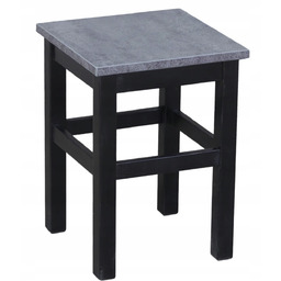 Taboret Kuchenny Stołek Prosty Nowoczesny Czarny+beton