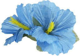 Hawajska przypinka kwiatek błękitny - 1 szt.