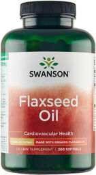 Swanson Flaxseed Oil, olej z siemienia lnianego, 200