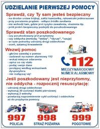 Naklejka - Udzielanie Pierwszej Pomocy