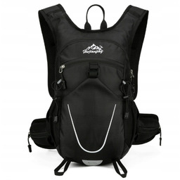 Plecak rowerowy 16L czarny, lekki plecak sportowy plecak