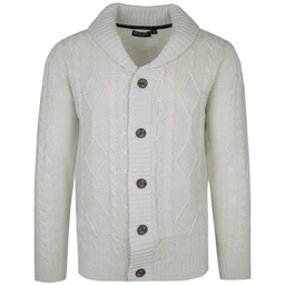 Dziergany Sweter Zapinany na Guziki, Kardigan, Elegancki -