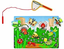Melissa & Doug Magnetic Wooden Bug-Catching Puzzle Game