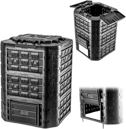 Kompostownik ogrodowy Fixem 950L czarny