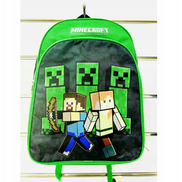Plecak szkolny Minecraft zielony